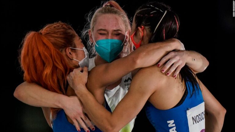 Janja Garnbret becomes first woman to win a climbing gold medal at the Olympics