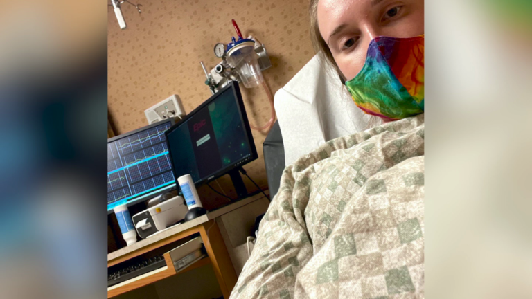 She tested positive for Covid-19 one week before her due date. Hear her story