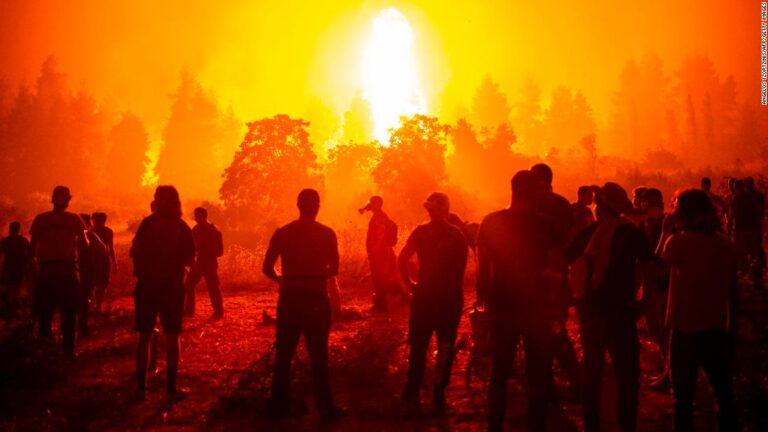 The nightmare of a Greek island devoured by flames