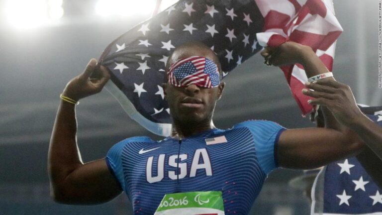 ‘The possibilities are endless on how fast we can go,’ says Paralympian David Brown, the world’s fastest blind athlete