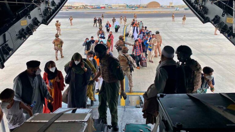 Only a “trickle” of Afghans are making it into Kabul airport due to Taliban checkpoints