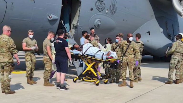 Baby born on Afghanistan evacuation flight named “Reach” after the aircraft call sign