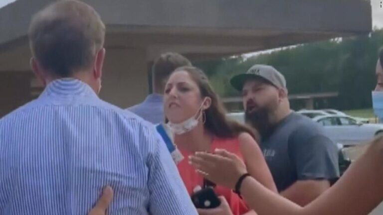 Angry parents chase down governor after school meeting