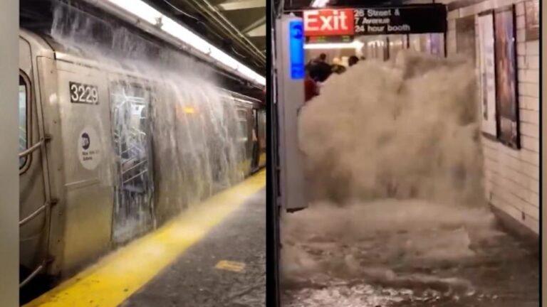 See dramatic flooding footage from New York