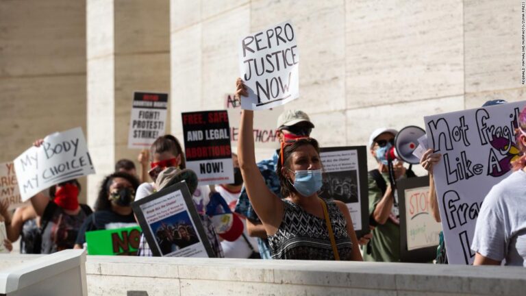 Justice Department sues Texas over six-week abortion ban