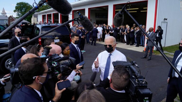 Biden defends withdrawal from Afghanistan during remarks at fire station in Shanksville