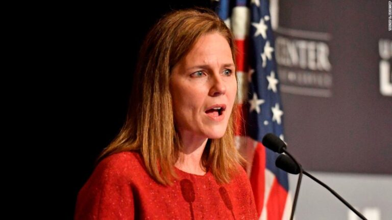 Justice Amy Coney Barrett says Supreme Court is ‘not a bunch of partisan hacks’