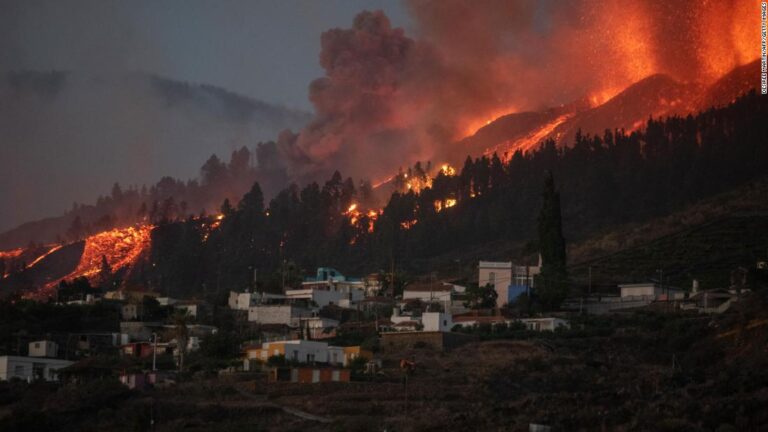 Thousands evacuated as volcano erupts on Spain’s La Palma island