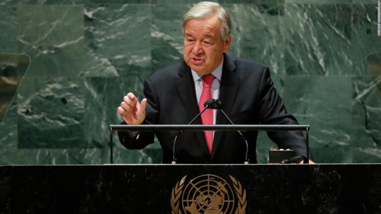 UN chief says climate alarms are ringing at a ‘fever pitch’ in frustrated speech