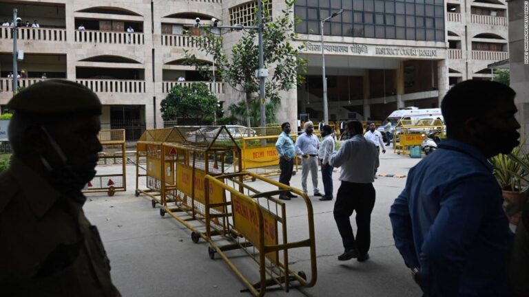 Murder defendant shot dead in Indian courtroom by gunmen dressed as lawyers