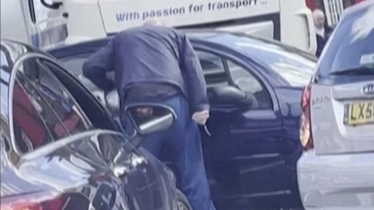 Man pulls knife after driver skips gas line in London