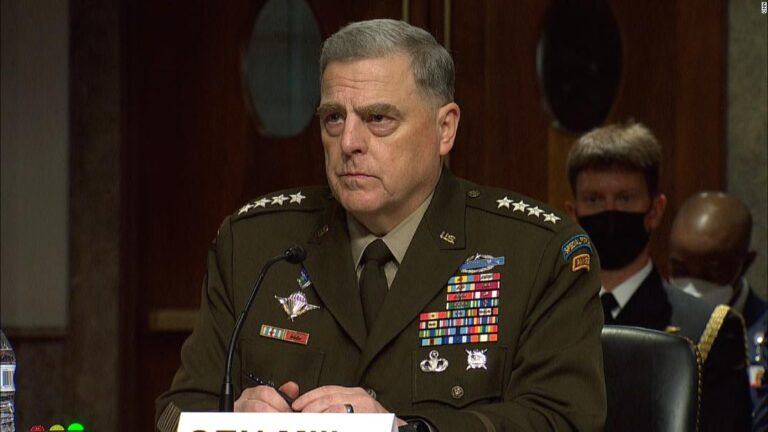 Gen. Milley details his phone calls with Chinese counterpart