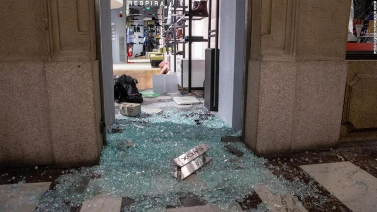 Protests in Italy over anti-virus measures turn violent