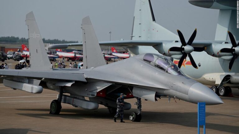 China sends more than three dozen warplanes in skies near Taiwan in largest incursion yet