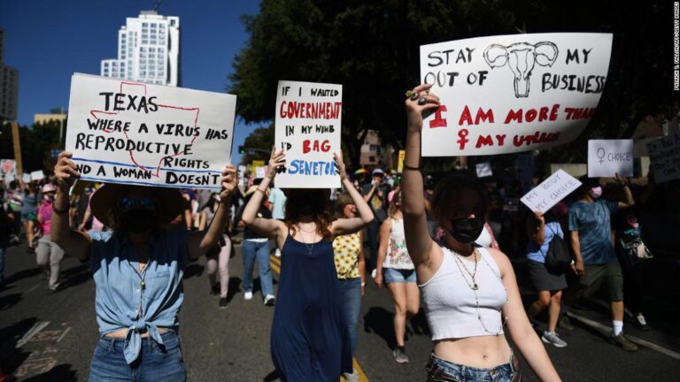 In pictures: People march for abortion rights