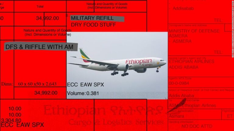 Ethiopian Airlines shuttled arms during Tigray’s civil war, CNN investigation finds. Experts say it may violate aviation law