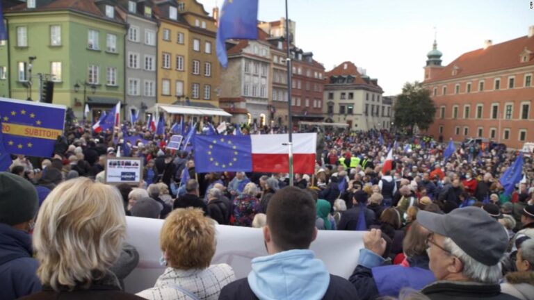 Massive crowds rally over fears of ‘Polexit’
