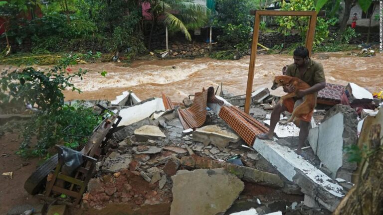At least 22 people killed after torrential rain in India’s Kerala state triggers landslides and floods