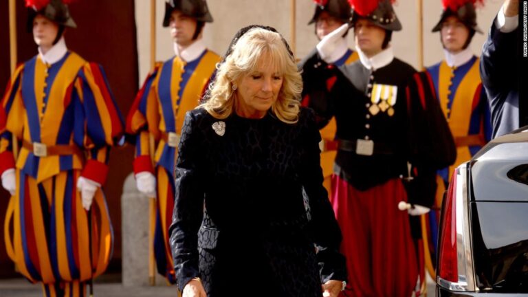 Jill Biden returns to her ancestral homeland, where she sought refuge in the face of tragedy