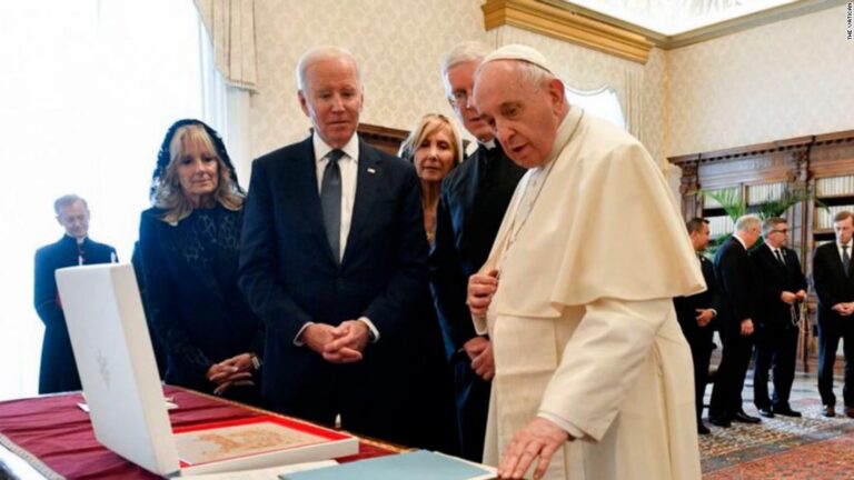 See Biden’s meeting with Pope Francis inside Vatican
