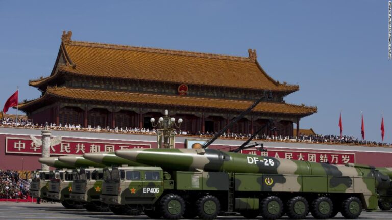 Pentagon warns China is rapidly expanding its nuclear arsenal