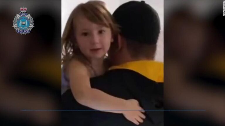 Hear the moment four-year-old missing girl was rescued