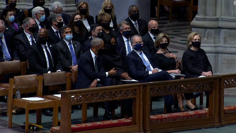 Biden, Obama and Bush among attendees at Colin Powell’s funeral