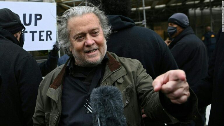 Trump ally Steve Bannon surrenders after his indictment on two counts of contempt of Congress