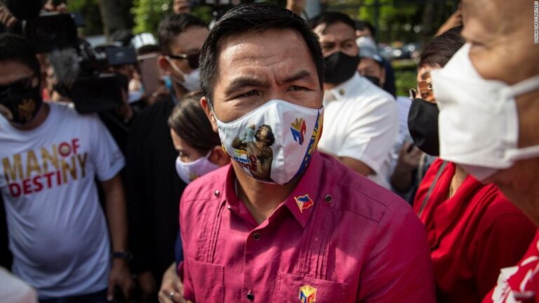 Manny Pacquiao says he’ll jail former allies if he wins Philippine presidency