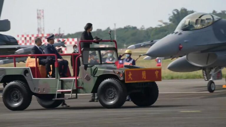 Taiwan unveils new Viper fighter jets amid threats from China