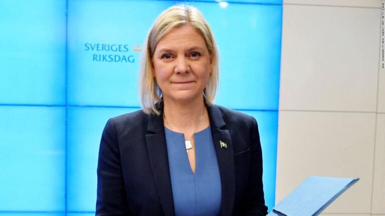 Sweden’s lawmakers elect the country’s first female Prime Minister — again