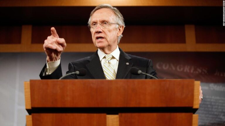 Harry Reid, a longtime US senator from Nevada and former Democratic leader, dies at 82