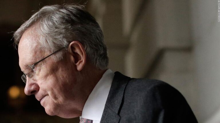 Harry Reid, a longtime US senator from Nevada and former Democratic leader, dies at 82