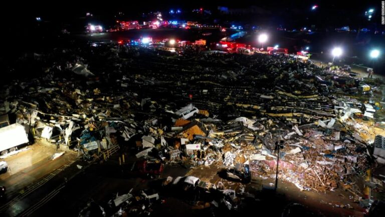 Video shows leveled candle factory that had more than 100 people inside