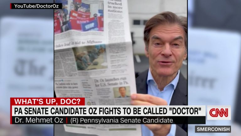 PA Senate candidate Oz fights to be called ‘Doctor’