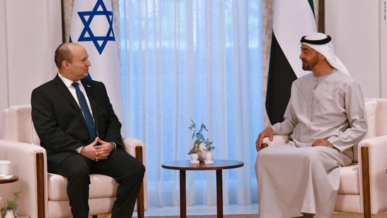Israeli Prime Minister meets UAE Crown Prince at palace in Abu Dhabi