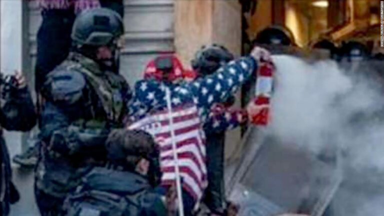 US Capitol rioter gets 5 years in jail after throwing fire extinguisher at police