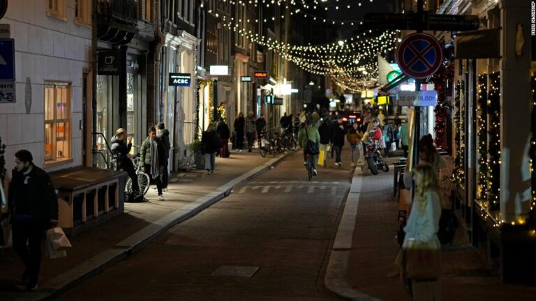 Netherlands reimposes strict lockdown and UK won’t rule out new measures over Omicron
