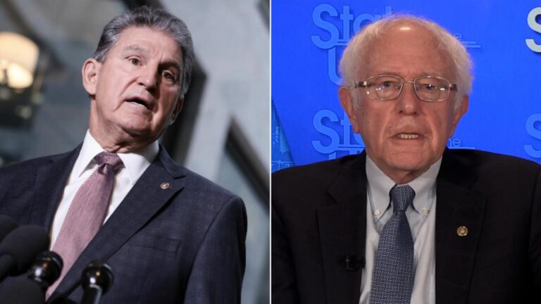 Hear Bernie Sanders’ reaction to Manchin’s announcement