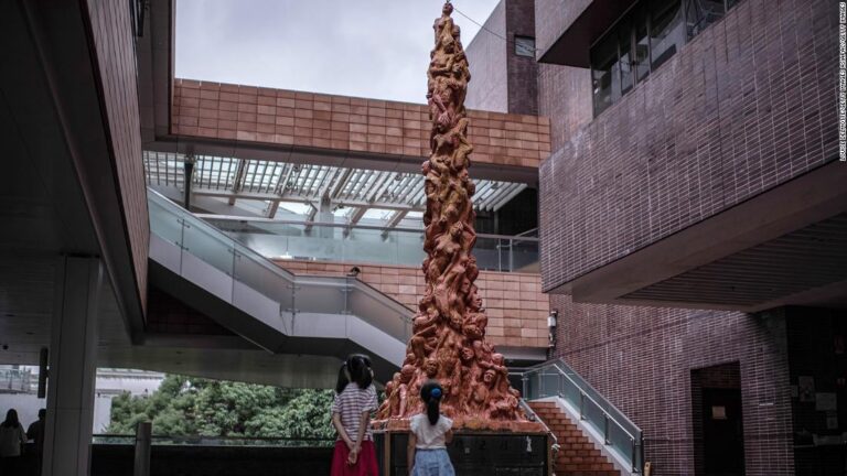 Hong Kong’s famous Tiananmen Square ‘Pillar of Shame’ statue removed from university