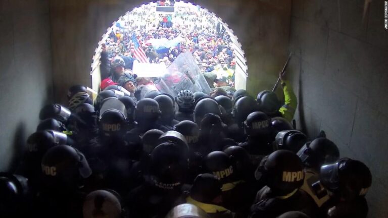 New Jan. 6 tape shows 3-hour battle in Capitol