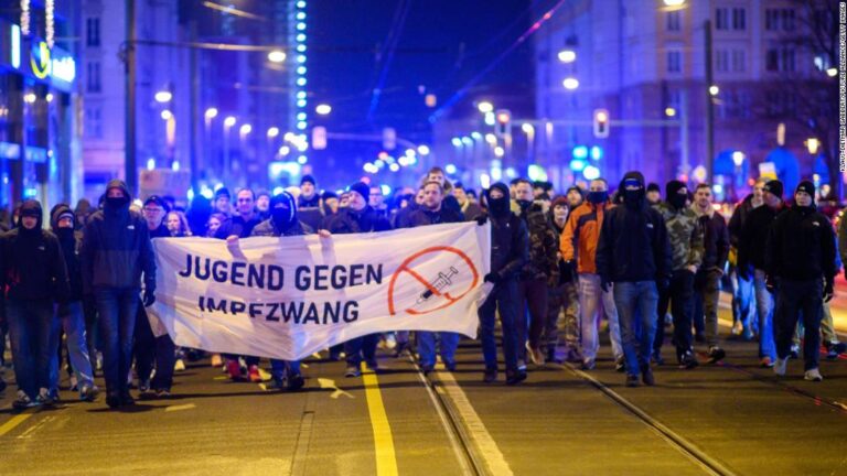 Protests against Germany’s Covid restrictions turn violent as Europe moves to stem Omicron