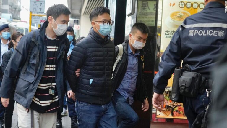 Another Hong Kong pro-democracy news outlet shuts down after a police raid and arrests