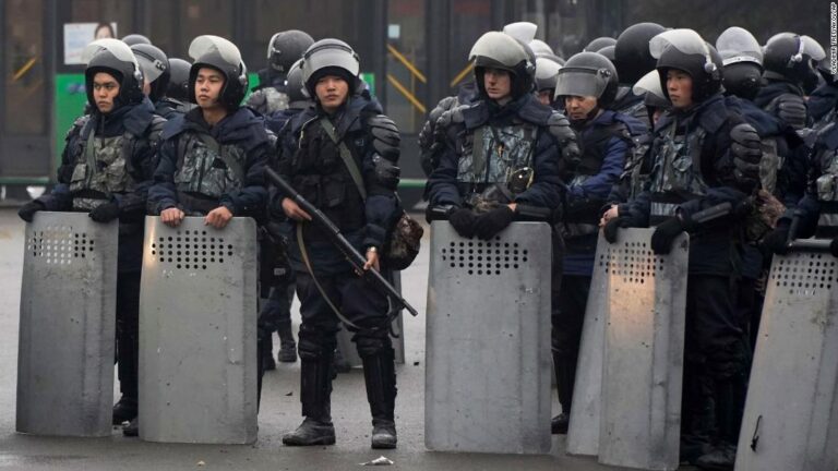 Kazakhstan leader orders security forces to ‘kill without warning’ to quell violent protests
