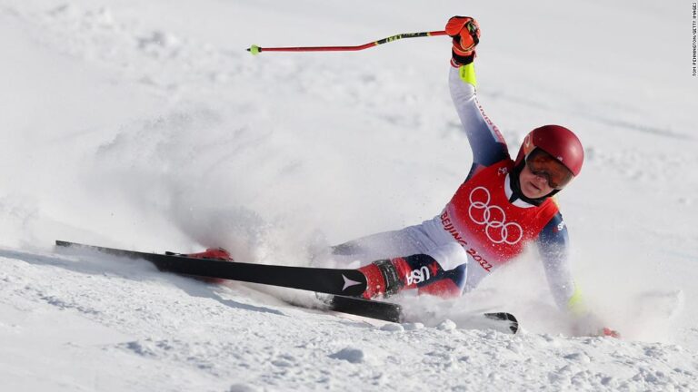 ‘I won’t ever get over this’: Team USA gold medal hopeful Mikaela Shiffrin crashes out of giant slalom
