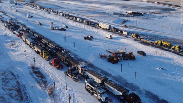 Trucker protests disrupt US-Canada border traffic
