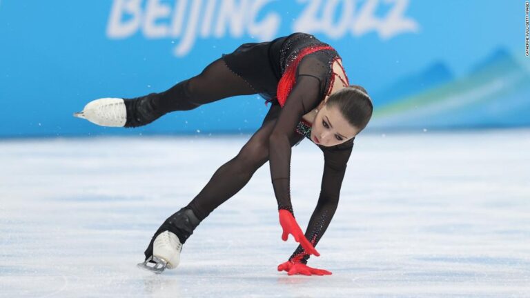 Russian skater Kamila Valieva falls several times and finishes in fourth place