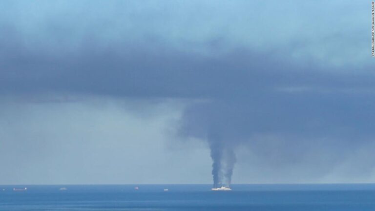Two passengers trapped as fire breaks out on Greek ferry
