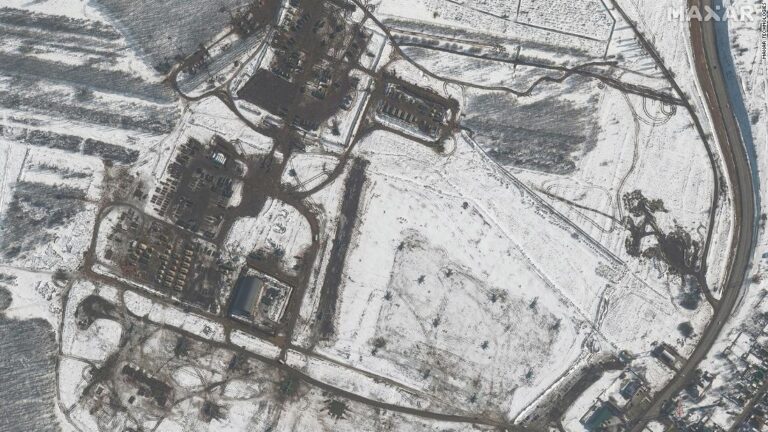 Satellite imagery shows Russian ground forces dispersing to positions close to Ukraine border