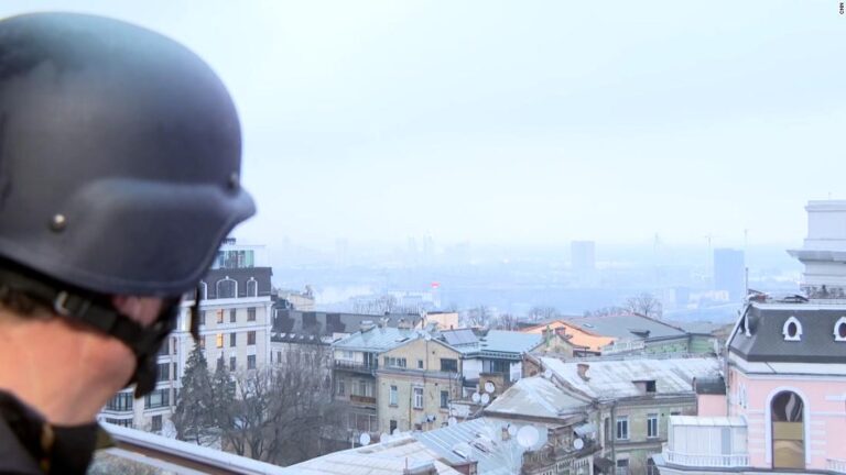 Hear air raid sirens go off in Ukraine’s capital
